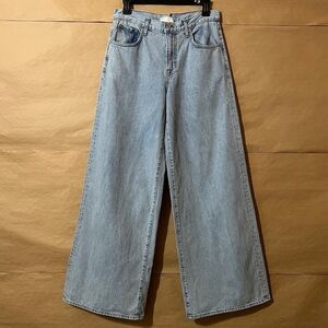 TWP | Tiny Dancer Jeans Light Wash Wide Leg Mid Rise Denim Jeans Cotton Size 26